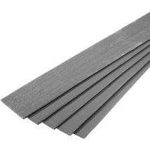 Bordure de jardin Droite planche Plastique Recyclé - H.14 cm x L.2 mètres - Gris