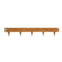 Wovar - Bordure de jardin en acier Corten 16 x 106 cm Flexible - Par pièce