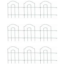 Bordure de jardin en métal Lawn 3m Lot de 9