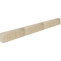 Bordure de jardin pierre naturelle Atlas Tradition - 50x15x8 cm - Beige