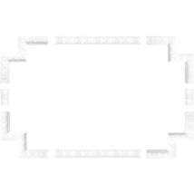 Bordure de mur et de plafond frise stuc pu antichoc CR621/A: Segment CR621A - 247 x 247 x 28 mm