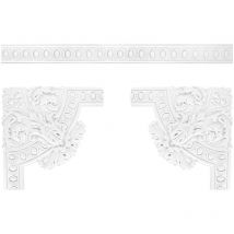 Bordure de mur et de plafond frise stuc PU antichoc CR702/A: Flat bar CR702