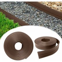 Bordure de pelouse 6 m en plastique Bordure de lit flexible Bordure de lit en rouleau pe Bordure de pelouse 10 cm de large Bordure de lit protection