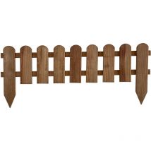 Centrale brico Bordure à planter Panama bois marron, H.45 x L.110 cm