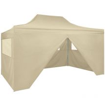 Dakota Fields - Borg 3m x 4.5m Steel Pop-Up Gazebo by Cream