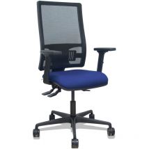 Bormate asincro Stuhl schwarz Netz marineblau bali Sitz marineblau Armlehnen 2D Rollen 65mm