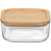 Boîte avec couvercle Frigoverre 15x15 cm en bambou - Bormioli Rocco