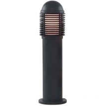 Searchlight - Lampadaire / borne d'extérieur noir 45cm aluminium laqué noir mat