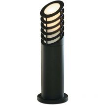 Searchlight - Lampadaire / borne d'extérieur noir 45Cm aluminium peint noir mat opal pc IP44