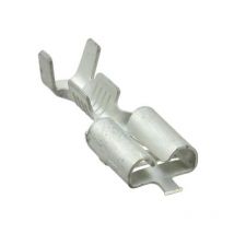 Borne 6,3x0,8 femelle ailette section 0,5-1 laiton étamé