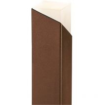 Borne aristide steel IP65 GU10 50W 400mm Oxyde brun - Marrón óxido