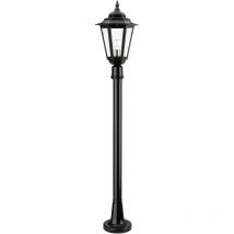 Novolux - Borne classique elite 6 IP44 E27 42W 1240mm Verre transparent Noir