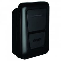Hager - Witty One Borne De Charge Ip54 1X7Kw 1P T2+Tic+Rfid+App Ble+Pr