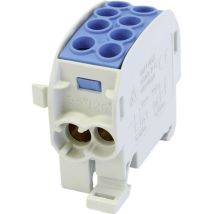 Hora Etec - Horaetec 080210-1-3 Borne De Dérivation Pour Conduite Principale Laiton, Pa Gris Clair (ral 7035), Bleu Clair 1 Pôle 12
