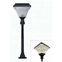 Borne de Jardin Solaire Crépusculaire IP65 2W Silumen