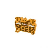 Borne de jonction à ressort 6mm² - pas 8mm - orange - type PushFit - IMO