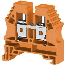 Borne de jonction à vis 10mm² - pas 10mm - orange IMO