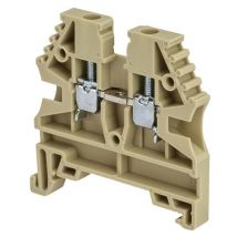 Borne de jonction à vis 2,5mm² - pas 5mm - beige IMO