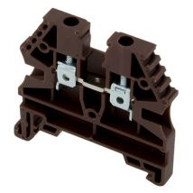 Borne de jonction à vis 2,5mm² - pas 5mm - marron IMO