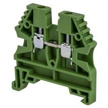 Borne de jonction à vis 2,5mm² - pas 5mm - verte IMO