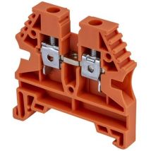 Borne de jonction à vis 4mm² - pas 6mm - orange IMO