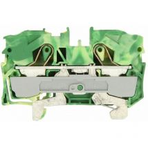 Borne de passage pour 2 conducteurs 10 mm²