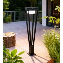 Borne Led Solaire Luxor - Détecteur De Mouvements - 3 Modes D'Éclairages 75 À 600 Lumens