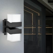 Etc-shop - Applique murale exterieure led applique murale applique murale applique murale exterieur jardin, IP54, métal noir, 8,5W 700lm blanc chaud,