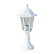 Borne Lumineuse Extérieure 60W E27 Plastique Blanc elina