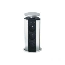 Evoline - Borne multiprise escamotable - Version : 3 prises secteur