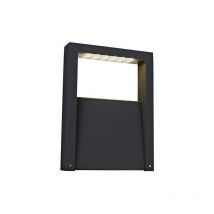 Arlux Lighting - Borne potelet exterieur led 6W anthracite 400x300x60mm lumière chaud 3000K 600lm 230V IP44 mera arlux