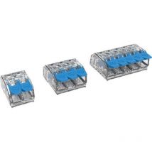 Borne de raccordement Degson DG221-5.6-03P-17-12A(H) flexible: 0.14-4.0 mm² rigide: 0.20-4.0 mm² Nombre de pôles: 3 transparent, bleu 1 pc(s) C220941
