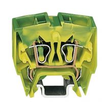 Borne pour conducteur de protection Wago 264-727 10 mm ressort de traction Affectation: terre vert, jaune 1 pc(s) D13567