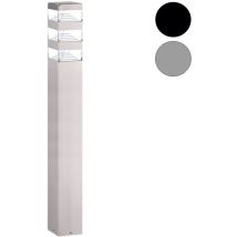 Lumihome - Borne Pyramide Inox 48 led smd 12W 80cm Inox - blanc-neutre-4000k