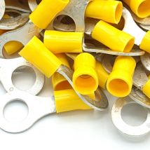 Bornes à sertir jaune 100pcs taille de goujon de 105mm