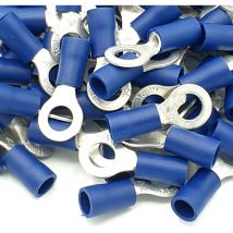 Bornes à sertir bleu 100pcs taille de goujon de 53mm