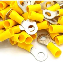 Bornes à sertir jaune 100pcs taille de goujon de 84mm