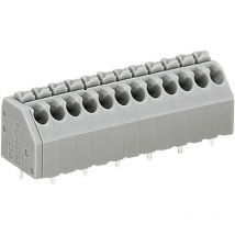 Bornier à ressort Wago 250-210 1.50 mm² Nombre de pôles 10 gris 1 pc(s) D28229