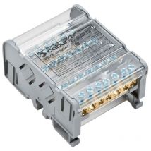 Borne de distribution Cabur QBLOK4P100A7 100A 4 Pôles QBLOK4100
