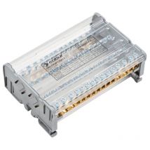 Borne de distribution Cabur QBLOK4P125A11 125A 4 Pôles QBLOK4125