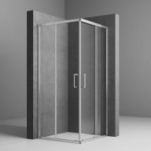 Duschkabine 90x90cm Schiebetür Eckeinstieg Duschkabine Mit Schiebetüren 5mm Esg Glas Duschschiebetür Duschabtrennung Eckeinstieg Dusche Duschwand Höhe