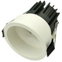Larissa Lighting - Spot led Encastrable D76 13W IP54 Blanc Mat zambelis - 32 ° - Blanc chaud - 3000K