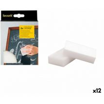 Borrador de pizarra Securit melamina 2,5 x 6 x 10,5 cm 2 unidades