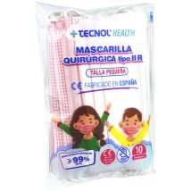 Sacchetto di maschera chirurgica rosa 10 unità per bambini. la commissione