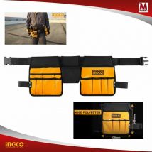 Marsupio Porta Attrezzi Fodero Portattrezzi Da Cintura Doppio 14 Tasche Ingco HTBP02031