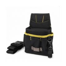 Linjou - Borsa per attrezzi, Oxford impermeabile, molte tasche, per fai da te, elettricista, idraulico, costruttore, falegname, falegname,