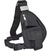 Borsa pettorale per radio portatile con fascia toracica nera con cinturino regolabile compatibile con Baofeng Motorola Uniden Kenwood icom Walkie