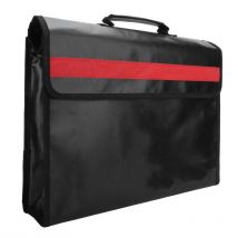 Minkurow - Borsa porta documenti impermeabile ignifuga, borsa ventiquattrore con tracolla