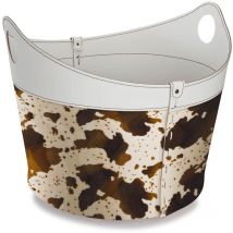 Firestyle - Borsa porta legna o pellet in cuoio Cadin Nero