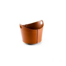 Firestyle - Borsa Porta Legna O Pellet In Cuoio Cadin Mini Finitura Cavallino